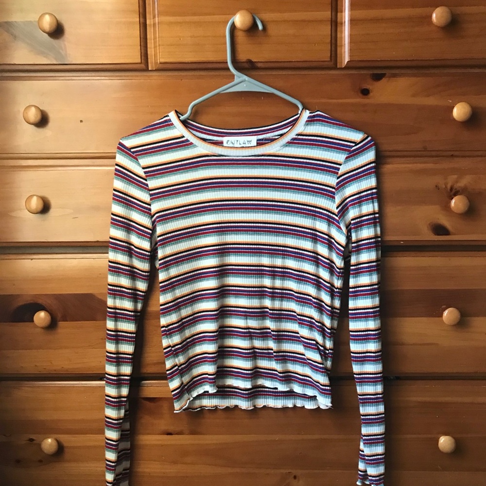 multi-color crop top